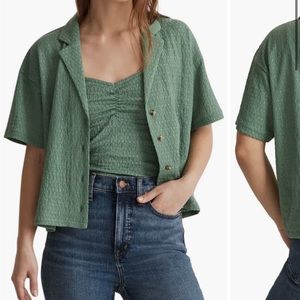 Crinkle Knit Button-Up Top
Madewell